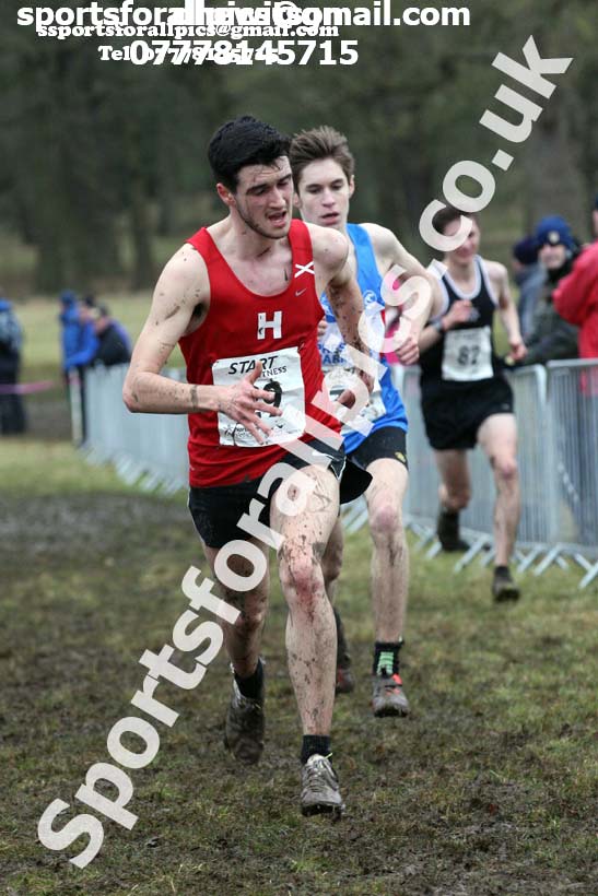 Junior men, 2018 Northern Cross Country Champs., Harewood House, Leeds. Photo: David T. Hewitson/Sports for All Pics